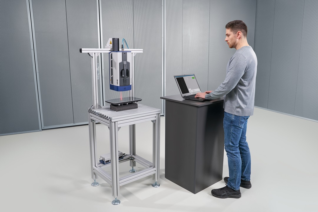 VibroScan QTec End of line automation test stand haptic display