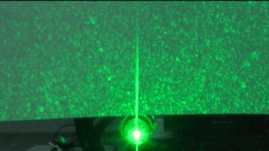 Video des typischen Specklemusters beim optischer Messung technischer Flächen