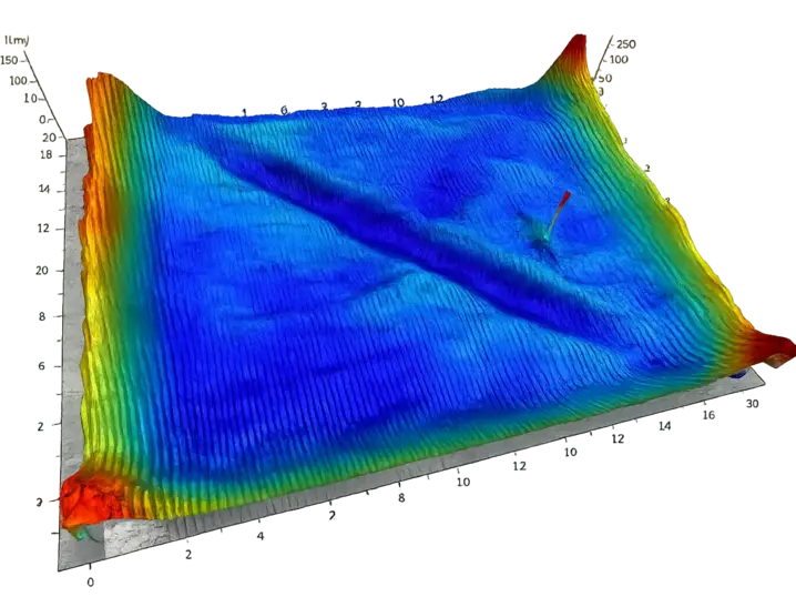 Topography of additive manufactured surface